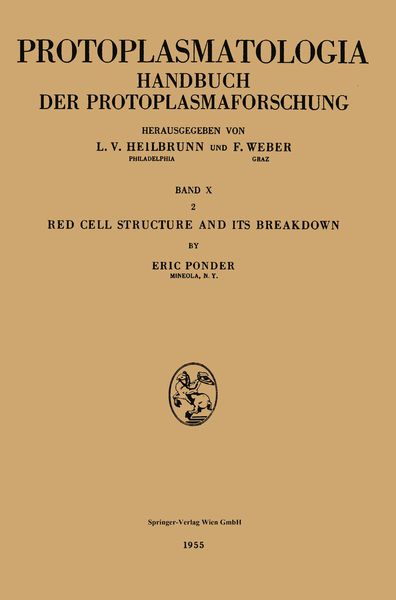 Red Cell Structure and Its Breakdown, Taschenbuch von Eric Ponder, Springer Berlin, 9783662231227