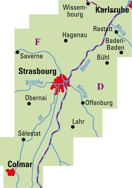 Produktbild: BVA ADFC Regionalkarte Elsass 1:75.000