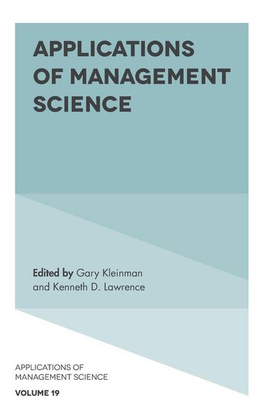 Produktbild: Applications of Management Science