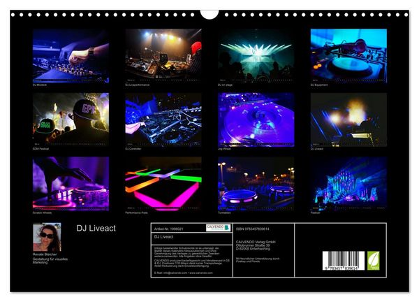 Produktbild: DJ Liveact (Wandkalender 2026 DIN A3 quer), CALVENDO Monatskalender