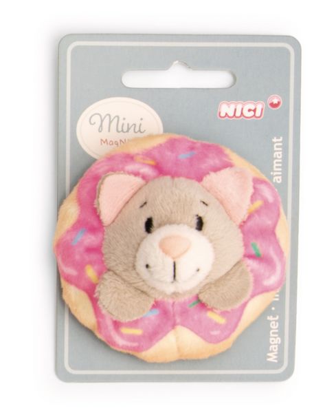 Produktbild: NICI - Mini MagNICI Katze mit Donut 7cm an Header Karte