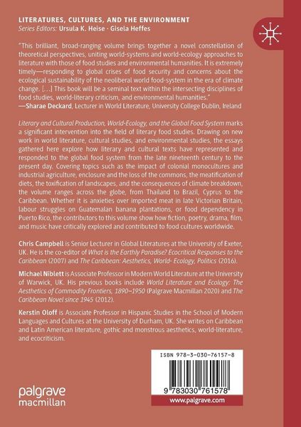 Produktbild: Literary and Cultural Production, World-Ecology, and the Global Food System