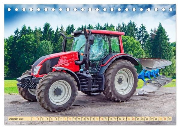 Produktbild: Traktoren - Giganten in der Landwirtschaft (Tischkalender 2026 DIN A5 quer), CALVENDO Monatskalender