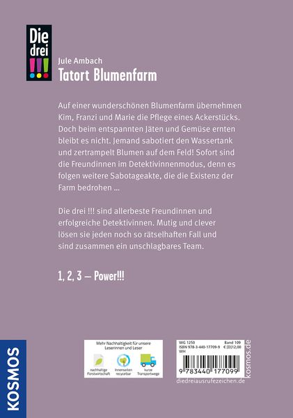 Produktbild: Die drei !!!, 109, Tatort Blumenfarm