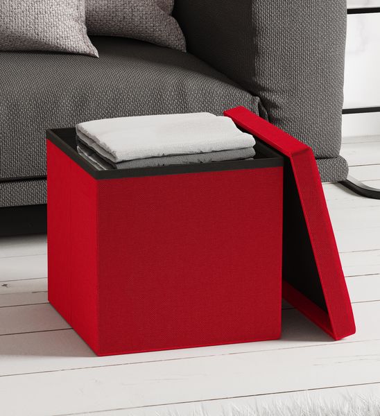 Produktbild: Stoff Sitztruhe Sitzbank Truhe Box Hocker Boxas