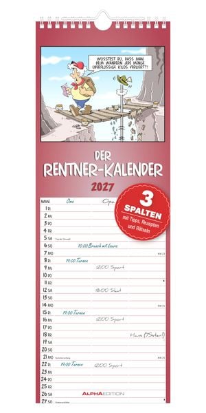 Produktbild: Rentner-Kalender 2027