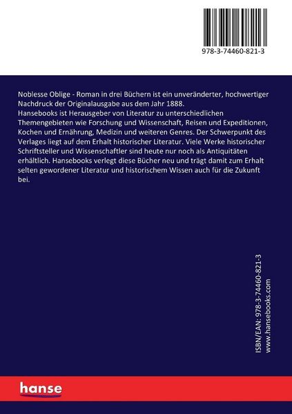 Produktbild: Noblesse Oblige