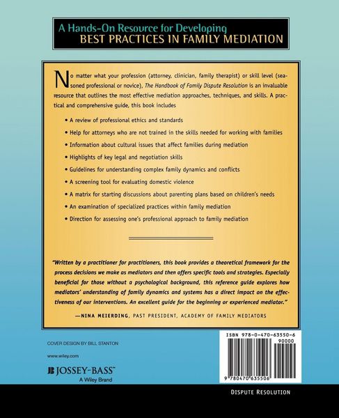 Produktbild: The Handbook of Family Dispute Resolution