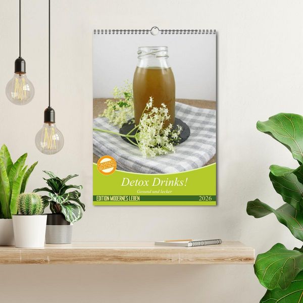Produktbild: Detox Drinks! Gesund und lecker (Wandkalender 2026 DIN A3 hoch), CALVENDO Monatskalender