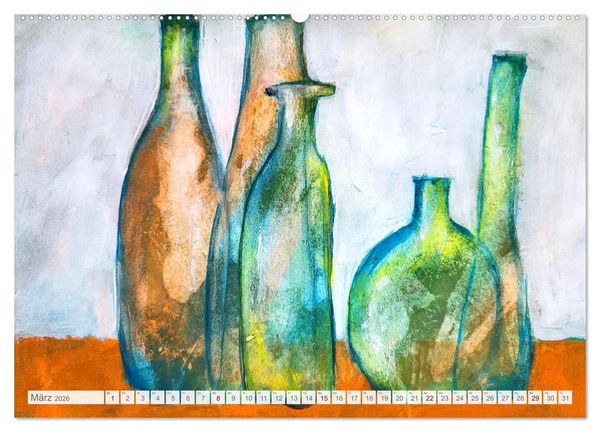 Produktbild: Lebendige Stille - Ein Jahr mit gemalten Stillleben (hochwertiger Premium Wandkalender 2026 DIN A2 quer), Kunstdruck in Hochglanz