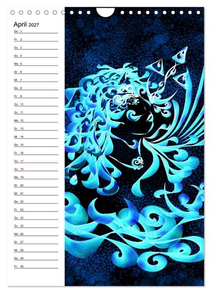 Produktbild: Textile Gewebekunst (Wandkalender 2027 DIN A4 hoch), CALVENDO Monatskalender