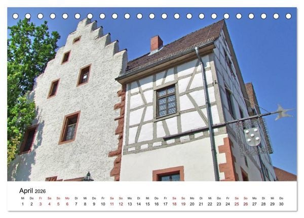 Produktbild: Wiesloch - Spaziergang durch die Altstadt (Tischkalender 2026 DIN A5 quer), CALVENDO Monatskalender