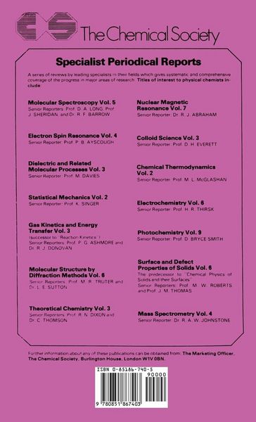 Produktbild: Chemical Physics of Solids and Their Surfaces