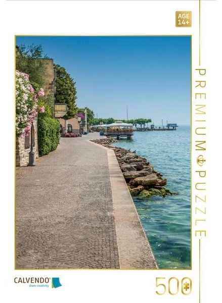 CALVENDO Puzzle TORRI DEL BENACO Uferpromenade | 500 Teile Lege-Größe 48 × 36 cm Foto-Puzzle für Erwachsene