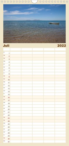 Produktbild: Augenblicke in Baja California Sur - Familienplaner hoch (Wandkalender 2022 , 21 cm x 45 cm, hoch)