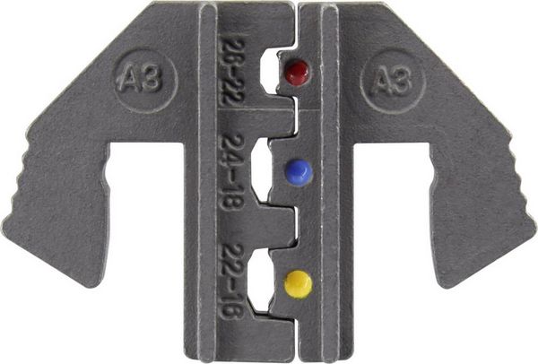 Produktbild: TOOLCRAFT PLE-0A3 Crimp-Eins&auml;tze Isolierte Kabelschuhe Quetschbereich: 0.1 bis 1.5 mm&sup2; Passend f&uuml;r Marke (Zangen): TOOLCRAFT PZ-500