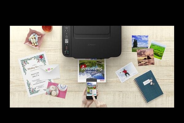 Produktbild: Canon PIXMA TS3750I EUR BK Multifunktionsdrucker Tintenstrahl Farbe A4 Drucker, Scanner, Kopierer Duplex, USB, WLAN