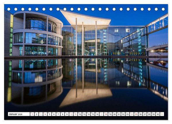 Produktbild: Faszination Berlin - Stadtansichten zwischen Himmel und Spree (Tischkalender 2026 DIN A5 quer), CALVENDO Monatskalender