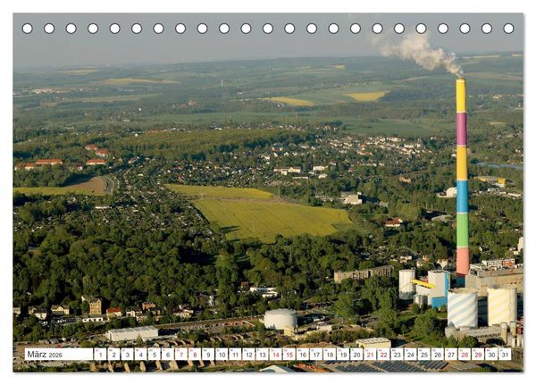 Produktbild: Chemnitz - Von Oben Nach Unten (Tischkalender 2026 DIN A5 quer), CALVENDO Monatskalender