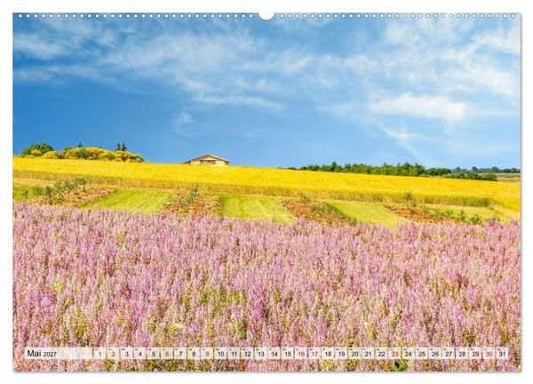 Produktbild: Ein Herz f&uuml;r die Provence (hochwertiger Premium Wandkalender 2027 DIN A2 quer), Kunstdruck in Hochglanz