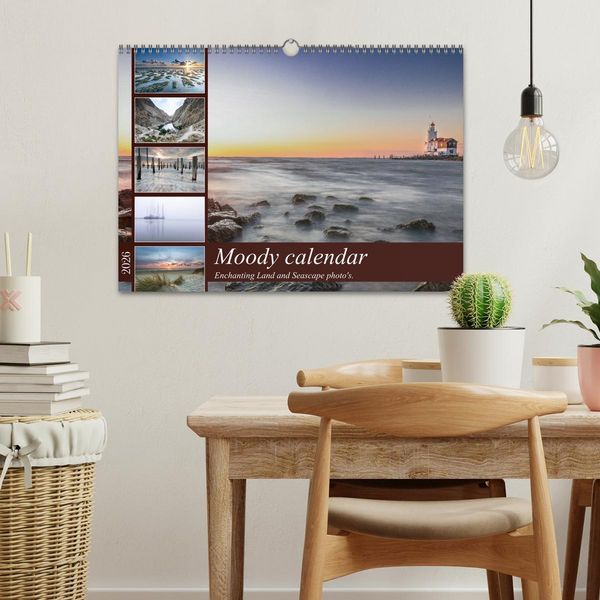 Produktbild: Moody calendar (Wall Calendar 2026 DIN A3 landscape), CALVENDO 12 Month Wall Calendar