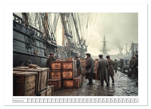 Produktbild: Die letzte Fahrt der Sturmkr&auml;he (hochwertiger Premium Wandkalender 2026 DIN A2 quer), Kunstdruck in Hochglanz