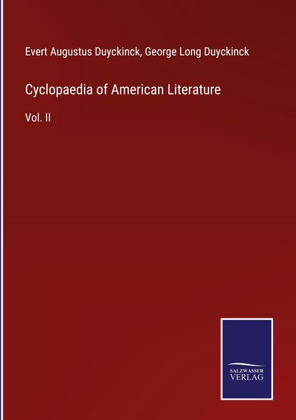 Produktbild: Cyclopaedia of American Literature