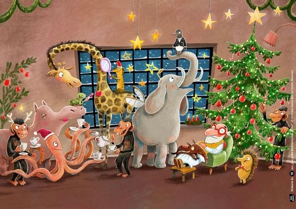 Produktbild: Das gro&szlig;e Weihnachtsfest im Zoo. Kamishibai Bildkartenset