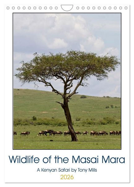 Produktbild: Wildlife of the Masai Mara (Wall Calendar 2026 DIN A4 portrait), CALVENDO 12 Month Wall Calendar