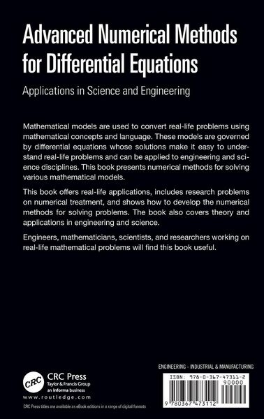 Produktbild: Advanced Numerical Methods for Differential Equations