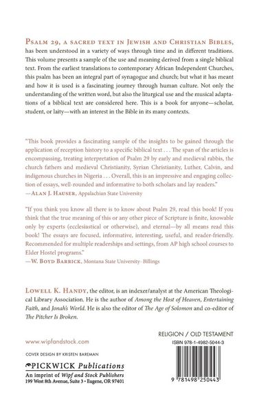 Produktbild: Psalm 29 through Time and Tradition