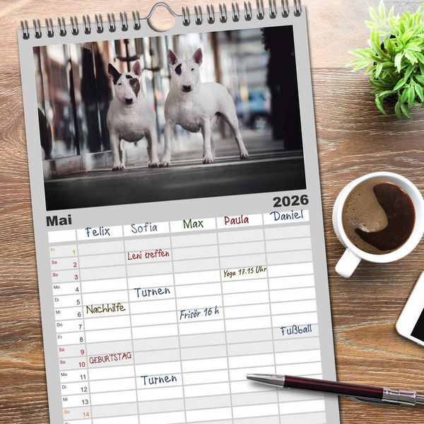 Produktbild: Familienplaner 2026 - Listenhunde - mehr als nur eine Kategorie mit 5 Spalten (Wandkalender, 21 x 45 cm) CALVENDO