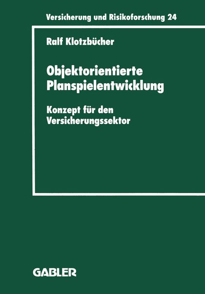 Produktbild: Objektorientierte Planspielentwicklung