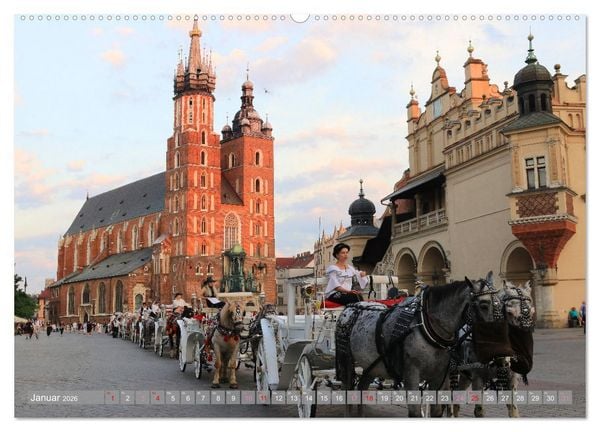 Produktbild: Faszinierendes Krakau (Wandkalender 2026 DIN A2 quer), CALVENDO Monatskalender