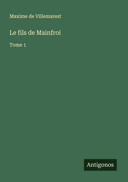 Produktbild: Le fils de Mainfroi