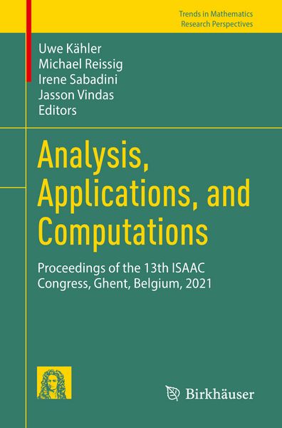 Produktbild: Analysis, Applications, and Computations