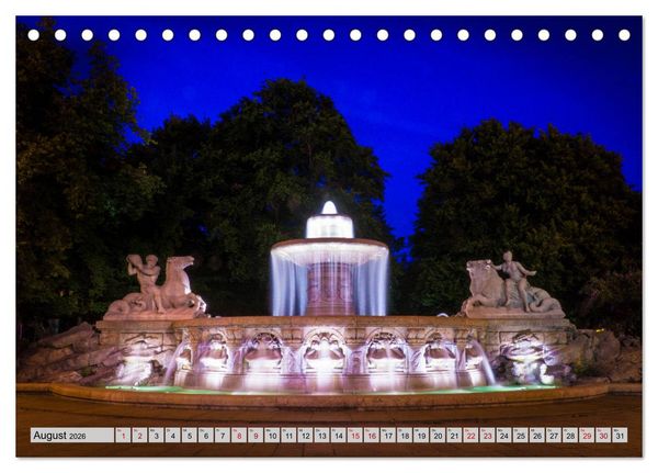 Produktbild: M&uuml;nchen - Lichter der Gro&szlig;stadt (Tischkalender 2026 DIN A5 quer), CALVENDO Monatskalender