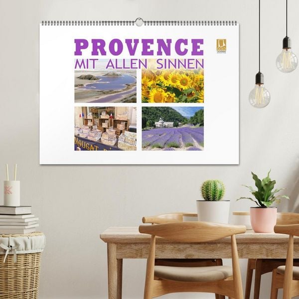 Produktbild: Provence mit allen Sinnen (Wandkalender 2026 DIN A2 quer), CALVENDO Monatskalender
