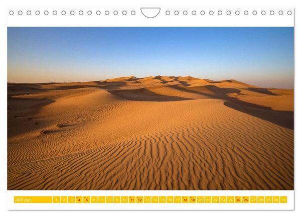Produktbild: Die W&uuml;ste von Dubai (Wandkalender 2026 DIN A4 quer), CALVENDO Monatskalender