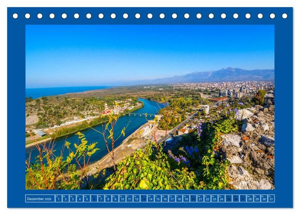 Produktbild: Shkodra &ndash; Perle im Norden Albaniens (Tischkalender 2026 DIN A5 quer), CALVENDO Monatskalender