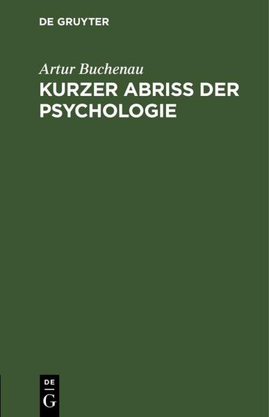 Produktbild: Kurzer Abri&szlig; der Psychologie