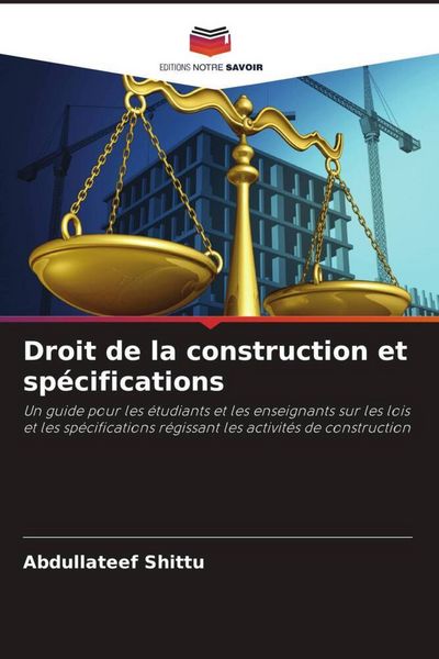 Produktbild: Droit de la construction et sp&eacute;cifications