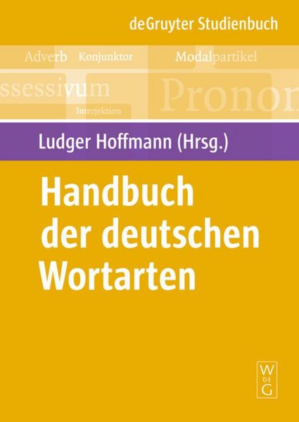 Produktbild: Handbuch der deutschen Wortarten