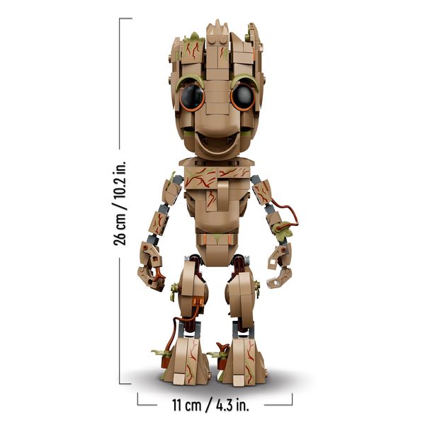 LEGO Marvel 76217 Ich bin Groot, Baby Groot-Figur, Spielzeug zum
