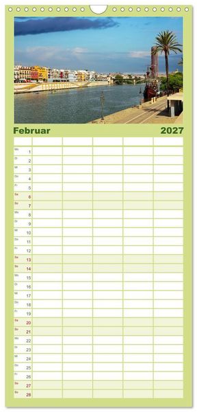 Produktbild: Familienplaner 2027 - Sevilla, eine der sch&ouml;nsten St&auml;dte der Welt mit 5 Spalten (Wandkalender, 21 x 45 cm) CALVENDO