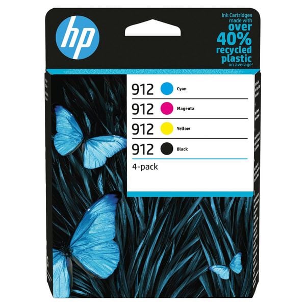 hp Druckerpatrone 912 6ZC74AE cyan/magenta/gelb/schwarz 4 Stück