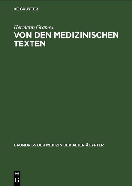 Produktbild: Von den medizinischen Texten