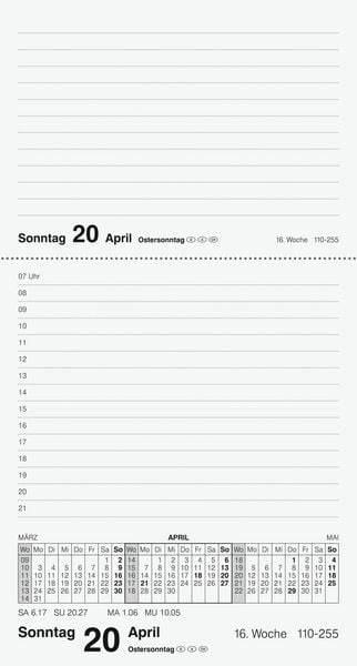 Produktbild: rido/id&eacute; 7035003907 Vormerkbuch Mod. Merker 2027 108&times;201 mm, Kunststoff, schwarz