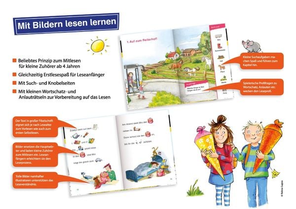 Duden Leseprofi – Mit Bildern lesen lernen: Der geheimnisvolle Zauberhut, Erstes Lesen