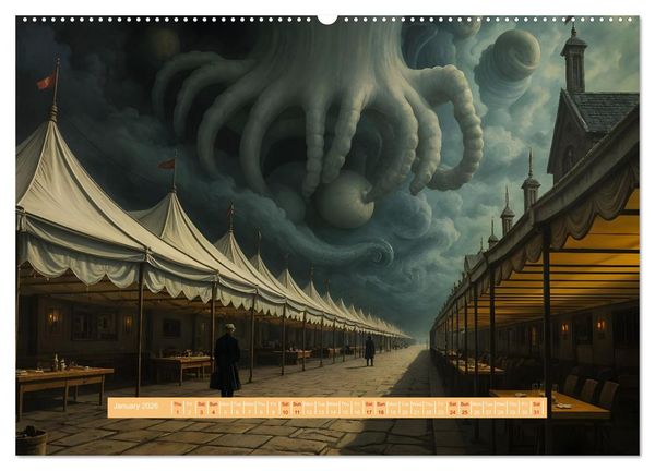 Produktbild: A Year of the Uncanny (High Quality Premium Wall Calendar 2026 DIN A2 landscape),CALVENDO 12 Month Wall Calendar